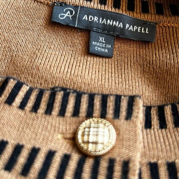 Adriana Papell women's size XL, button-down, long sleeve sweater jacket cardigan - Picture 10 of 10